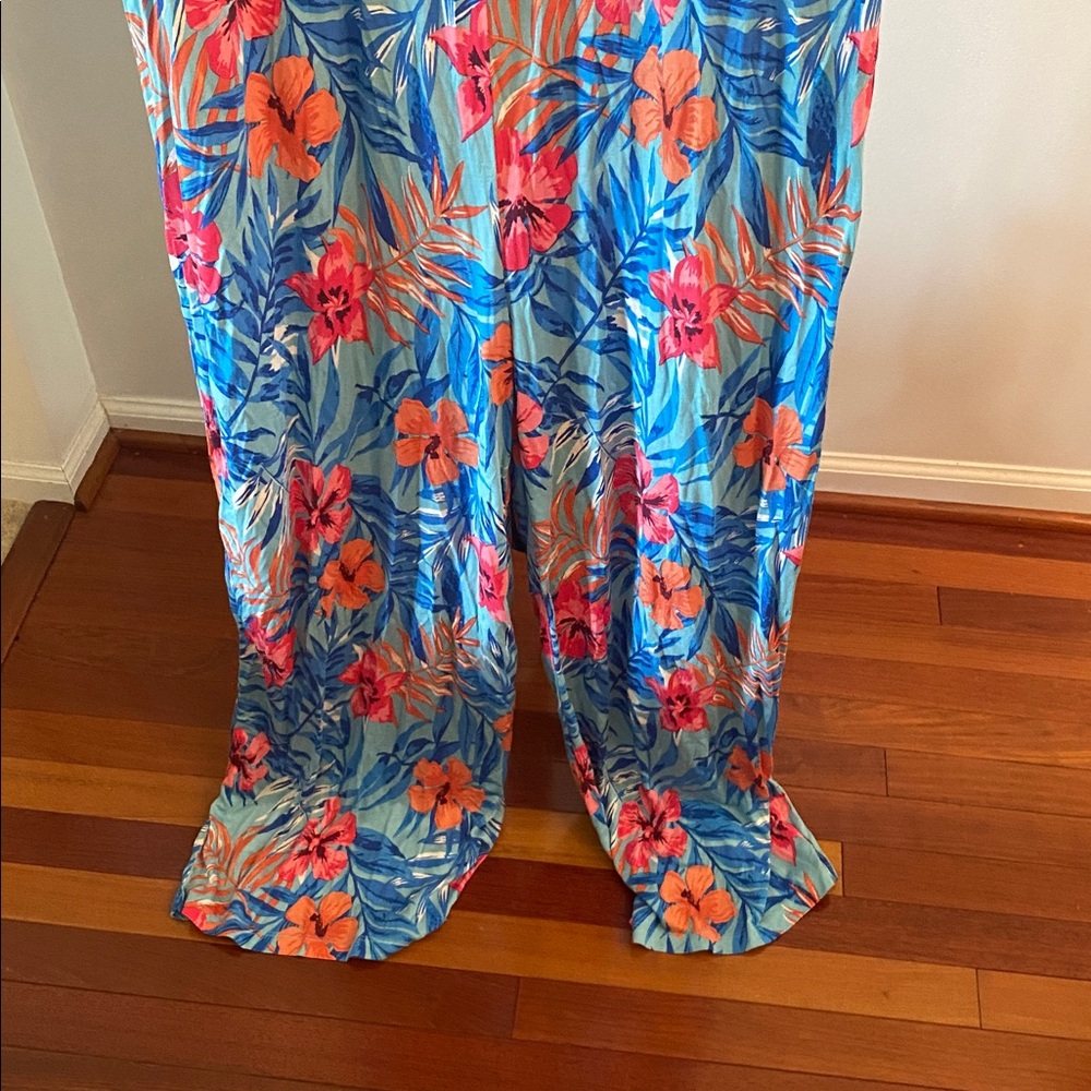 Lascana by Venus size 18 floral comfortable wide leg jumpsuit NWT - Picture 4 of 9
